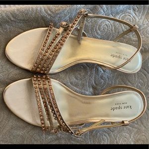 Kate Spade Rose Gold 8.5 kitten heel